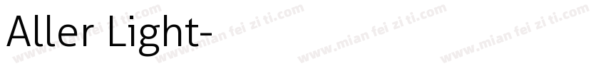 Aller Light字体转换